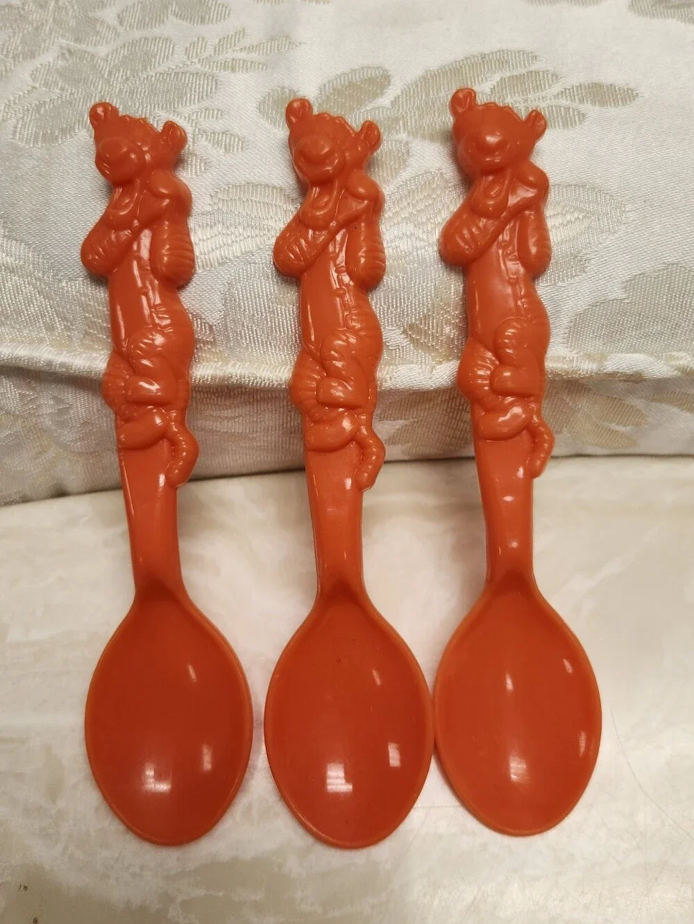 Vintage‎ Winnie the Pooh Plastic Toddler Cutlery Silverware 13 Pieces